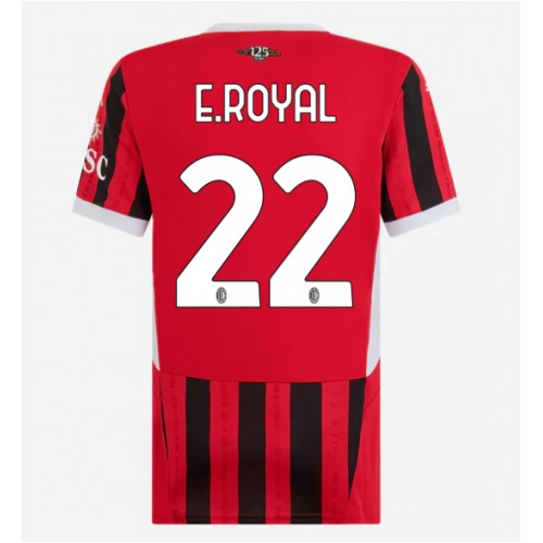 Fotbalové Dres AC Milan Emerson Royal #22 Dámské Domácí 2024-25 Krátký Rukáv